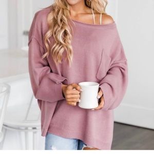 Mauve Pink Lily Sweater BNWOT